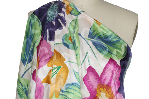 0scar floral silk jacquard charmeuse