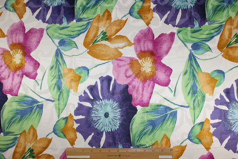 0scar floral silk jacquard charmeuse