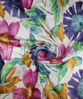 0scar floral silk jacquard charmeuse