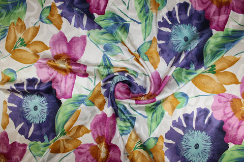 0scar floral silk jacquard charmeuse