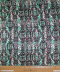 0scar "thistle" print silk charmeuse