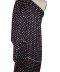 0scar polka dot silk charmeuse panel print