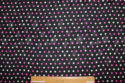 0scar polka dot silk charmeuse panel print