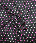0scar polka dot silk charmeuse panel print