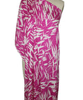 Carolina bamboo print silk jacquard
