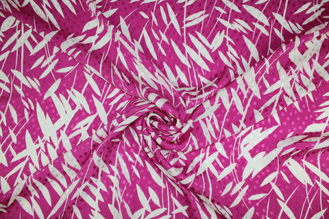 Carolina bamboo print silk jacquard