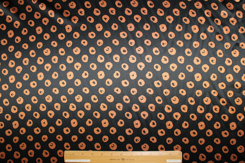 O My! Needle- Ready Silk Charmeuse - Hazelnut on Black
