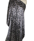 Stretch silk charmeuse animal-style print