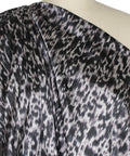 Stretch silk charmeuse animal-style print