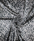 Stretch silk charmeuse animal-style print