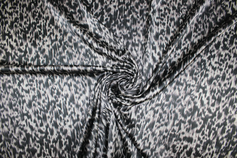 Stretch silk charmeuse animal-style print