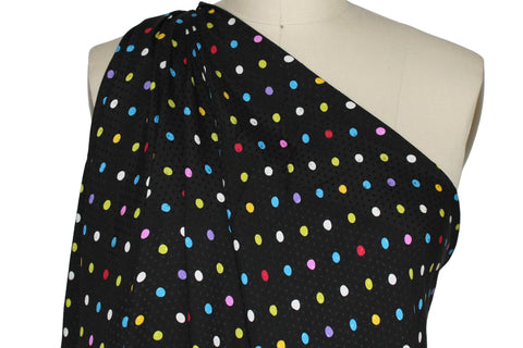 0scar dot print jacquard silk