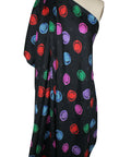 0scar de la Renta abstract dot print silk jacquard
