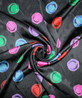 0scar de la Renta abstract dot print silk jacquard