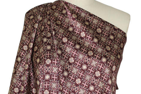 0scar silk charmeuse in wine tones