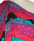 Mountain print silk charmeuse