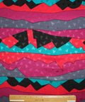 Mountain print silk charmeuse