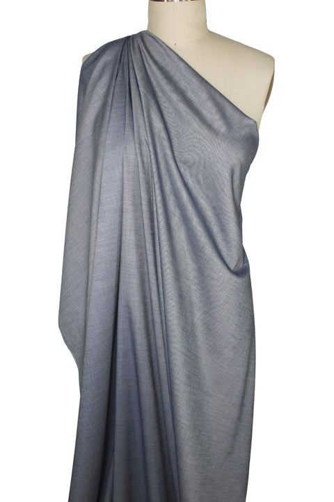 Lightweight stretch cotton chambray
