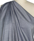 Lightweight stretch cotton chambray