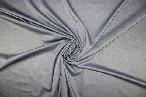 Lightweight stretch cotton chambray