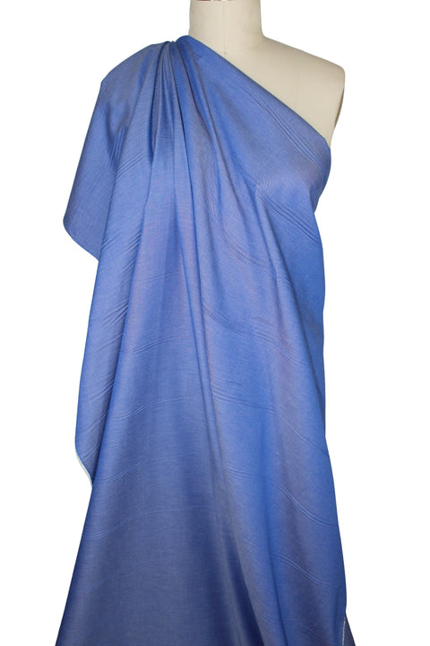 Bright blue Japanese cotton chambray