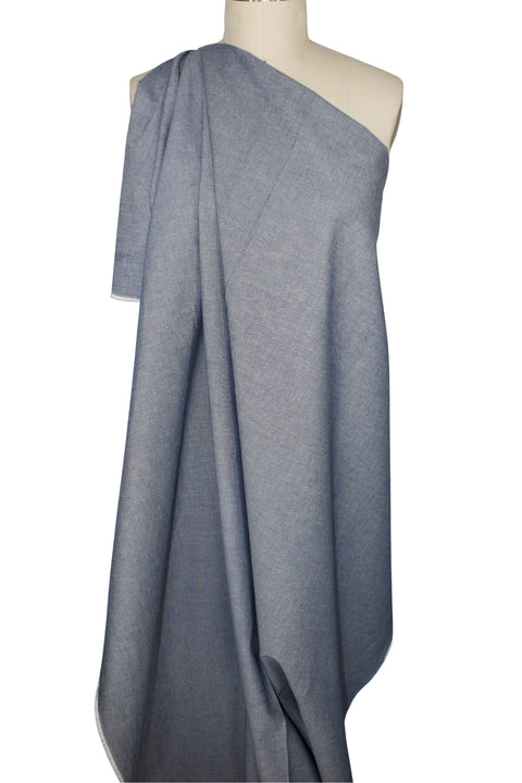 Medium blue oxford cloth chambray