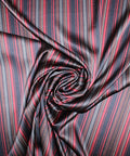 Striped stretch silk charmeuse