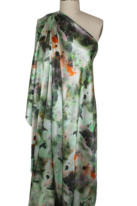 Italian abstract print silk