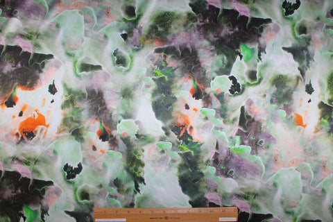 Italian abstract print silk