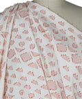 Cotton/silk jacquard novelty