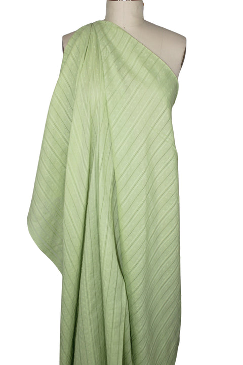 Heirloom stitched Swiss dot cotton