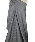 Gray geometric weave cotton shirting