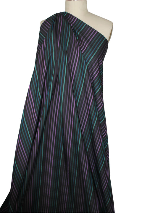 Ike Behar striped cotton shirting