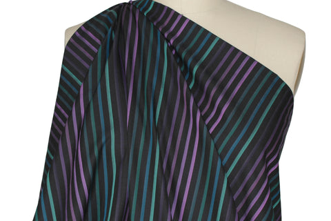 Ike Behar striped cotton shirting