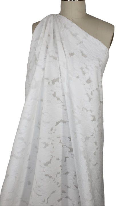 Burnout Swiss cotton jacquard