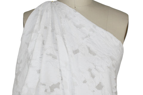 Burnout Swiss cotton jacquard