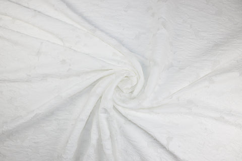 Burnout Swiss cotton jacquard
