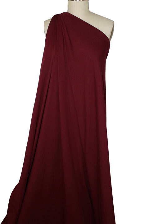 Deep red organic cotton jersey