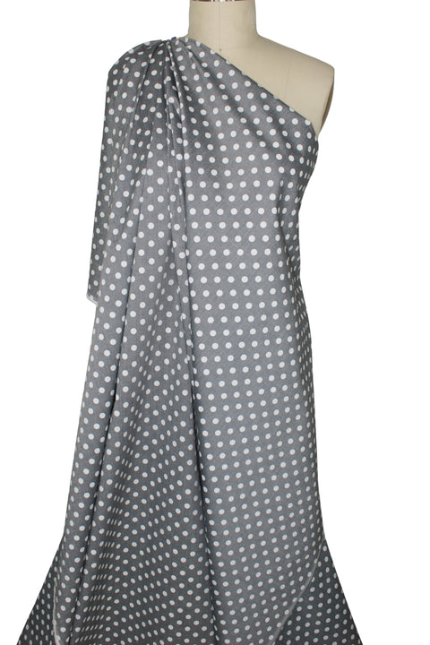 Polka dot cotton voile from Italy