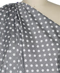 Polka dot cotton voile from Italy