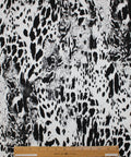 Black and white print cotton voile