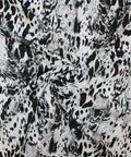 Black and white print cotton voile