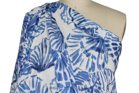 Oscar de la Renta scallop shell print cotton