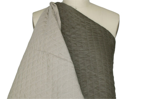 Quilted corduroy coating