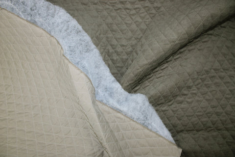 Quilted corduroy coating