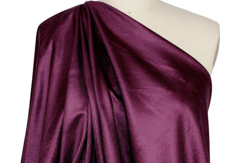 Purple stretch corduroy