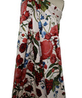 Bold floral/grape print stretch corduroy