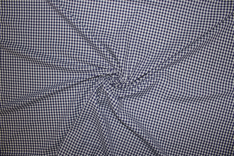 Gingham cotton shirting fabric