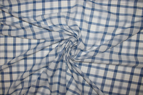 Plaid Cotton Shirting fabric