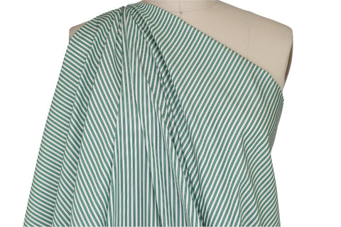 Italian striped cotton shirting